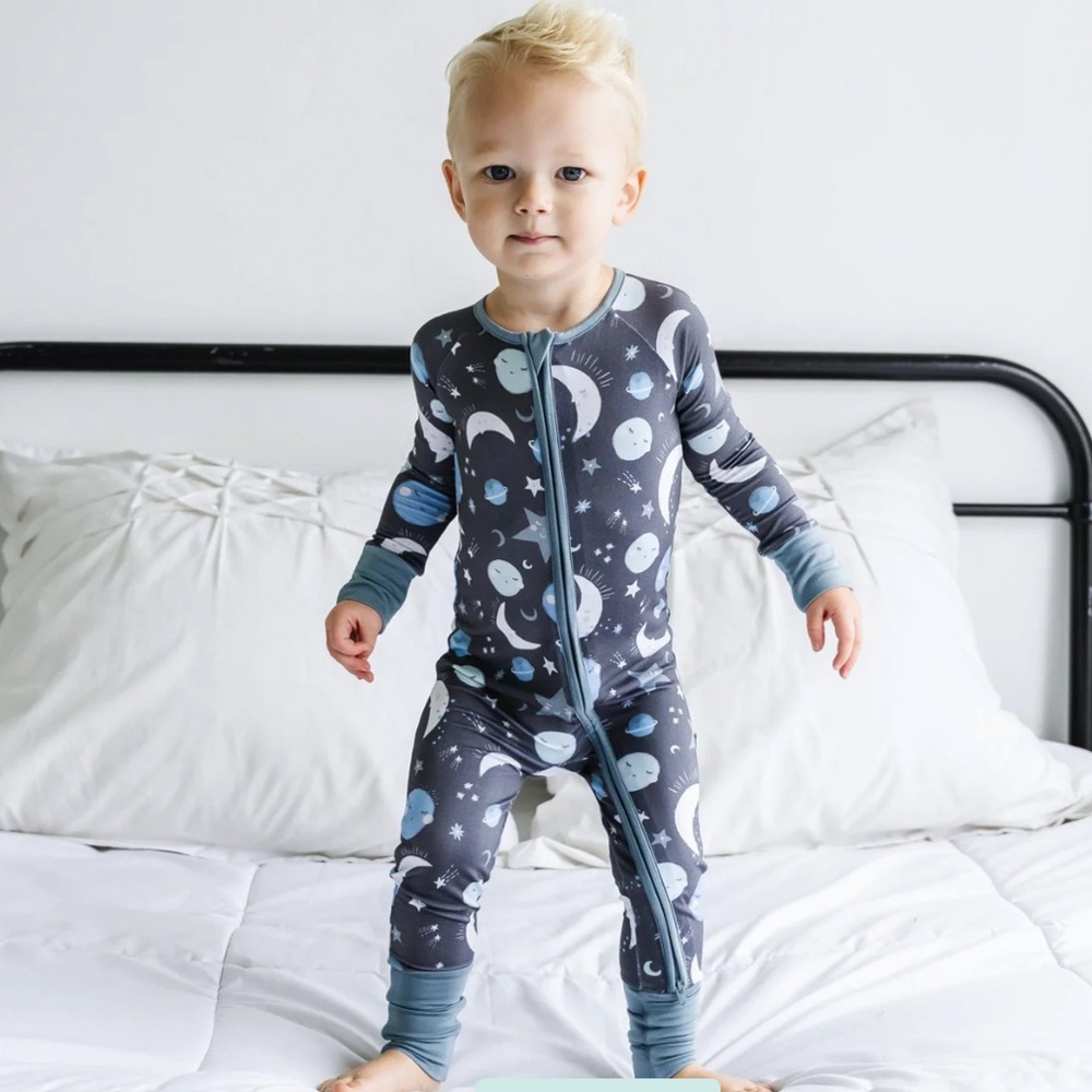 NIB Little Sleepies To the Moon & Back 6-12 month